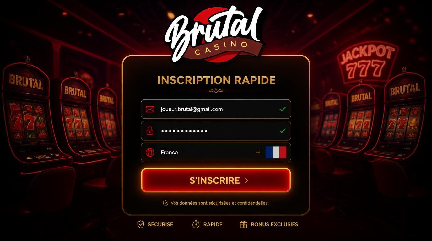 Interface d’inscription simplifiée avec éléments français
